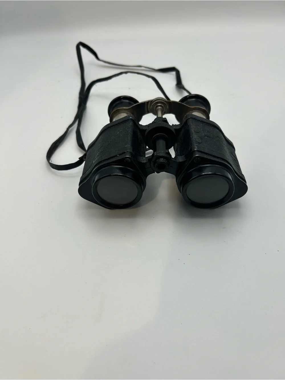 Classic Black Compact Binoculars with Neck Strap